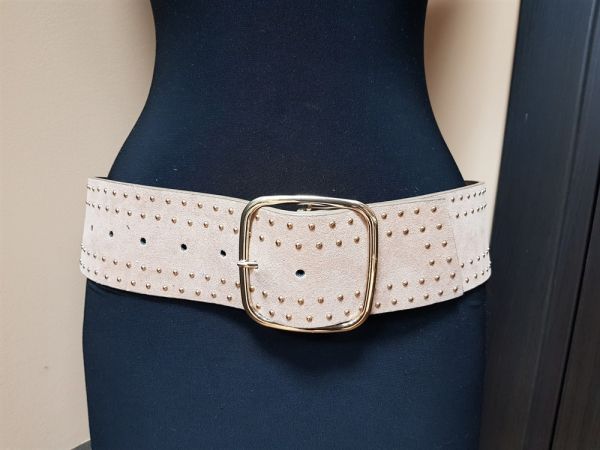 Light belt with studs (art. suede)